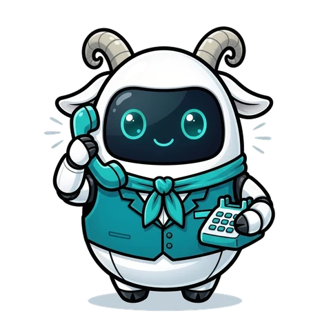 受話器を持つAI秘書みずき